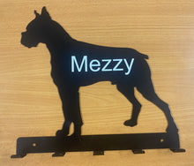 Load image into Gallery viewer, Large Personalised Boxer Dog, Dog Lead / Key Holder