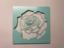 Load image into Gallery viewer, Large Laser Cut Rose Metal Wall Art