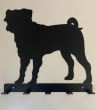 Load image into Gallery viewer, Large Personalised Pug Dog Lead / Key Holder
