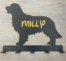 Load image into Gallery viewer, Large Personalised Golden Retriever Dog Lead / Key Holder
