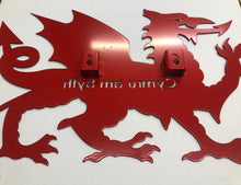Load image into Gallery viewer, Welsh Dragon &#39; Cymru am byth&#39; House Sign
